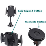 Car Mount Phone Holder for Dashboard and Windshield - Gooseneck Arm - Fonus A45