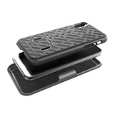 Case Holster Combo Swivel Belt Clip - Dropproof - Kickstand - Black - Fonus L32