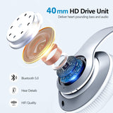 Wireless Headphones Foldable Headset w Mic Earphones Earbuds  - ZDXW130 2478-6
