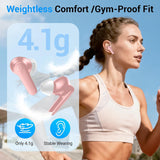 Pink TWS Earphones Wireless Earbuds Headphone True Stereo Headset  - ZDXW185 2534-5