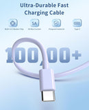 Purple 2 Pack 25W Fast Home Charger PD Type-C 2 Pack 6ft USB-C Cable Quick Power Adapter  - ZDXW189 2538-4