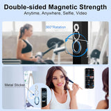 Metal Magnetic Ring Phone Holder Kickstand Folding Desk Stand Silver Color  - ZDXW220 2570-2