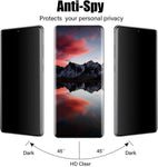 2 Pack Privacy Screen Protector TPU Film Fingerprint Works Anti-Spy Anti-Peep 3D Edge  - ZD2V48 2071-2
