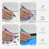 Colorful 10 Pack Stylus Touch Pen Compact Lightweight Rubber  - ZDXW270 2631-5