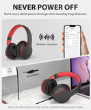 Wireless Headphones Foldable Headset w Mic Earphones Earbuds  - ZDXW133 2482-6