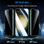 2 Pack Privacy Screen Protector TPU Film Fingerprint Works Anti-Spy Anti-Peep 3D Edge  - ZD2V46 2069-2