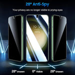 2 Pack Privacy Screen Protector TPU Film Fingerprint Works Anti-Spy Anti-Peep 3D Edge  - ZD2SP29 2223-2