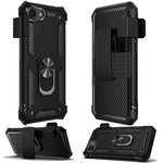 Case Belt Clip Holster Swivel Metal Ring Cover Kickstand Armor  - ZDF16 2205-1
