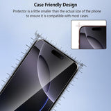 2 Pack Screen Protector Matte Tempered Glass HD Clear Full Cover 9H Hardness Case Friendly  - ZD2SP53 2272-6