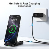 Foldable Wireless Charger 15W Fast Folding Stand Charging Pad  Slim  - ZDXW204 2554-2