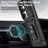  Hybrid Case Cover   Metal Ring   Lens Protects  Kickstand Shockproof Armor  - ZDXW48 2384-3