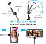  Selfie Stick  Wireless Lightweight Aluminum  Remote Shutter   Self-Portrait  Extendable  - ZDG36 2033-6