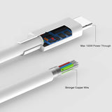  5 inch Short USB-C Cable  PD Fast Charge Cord  	Power Wire  Wire Type-C to Type-C  - ZDS32 2139-4