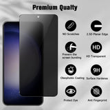 2 Pack Privacy Screen Protector Tempered Glass Anti-Spy 9H Hardness Anti-Peep 3D Edge  - ZD2XG90 2043-3