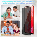 2 Pack Privacy Screen Protector Tempered Glass Anti-Spy 9H Hardness Anti-Peep 3D Edge  - ZD2V73 2112-2