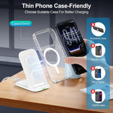 Foldable Wireless Charger 15W Fast Folding Stand Charging Pad Slim  - ZDXW205 2555-6