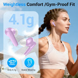 Purple TWS Earphones Wireless Earbuds Headphone True Stereo Headset  - ZDXW186 2535-7