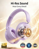 Purple Wireless Headphones  Foldable Headset w Mic Earphones Earbuds  - ZDXW268 2629-3
