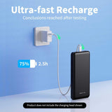 2 Pack 10000mAh Power Bank Backup Battery Portable Charger LED Indicators 2-Port USB 1-Port USB-C  - ZDXW242 2598-5