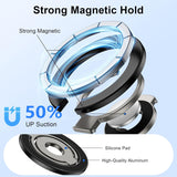 Metal Magnetic Ring Phone Holder  Kickstand Folding  Desk Stand Black  - ZDXW215 2565-5