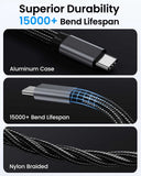 USB-C Earphone Adapter Splitter TYPE-C Charging Port Headphone Audio Jack  Port Converter USB-C Male to 3.5mm and USB-C Female Mic Support   - ZDP22 2282-4