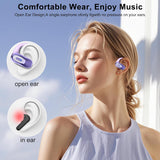 Wireless Ear-hook Open Earphones  Bluetooth Earbuds Over the Ear Headphones True Stereo Charging Case Hands-free  - ZDXW224 2579-6