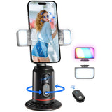 Auto Face Tracking Holder Phone Stand 360-degree Rotation Tripod Smart Camera Shooting Rechargeable Remote Shutter  - ZDXW125 2473-1