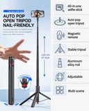 Tripod Selfie Stick Wireless Monopod Remote Shutter Built-in Self-Portrait  - ZDV91 2332-2