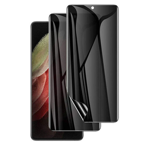 2 Pack Privacy Screen Protector TPU Film Fingerprint Works Anti-Spy Anti-Peep 3D Edge  - ZD2SP29 2223-1