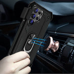Case Belt Clip Holster Swivel Metal Ring Cover Kickstand Armor  - ZDD90 2206-7
