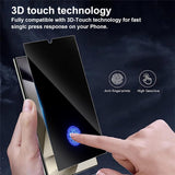 2 Pack Privacy Screen Protector TPU Film Fingerprint Works Anti-Spy Anti-Peep 3D Edge  - ZD2V43 2065-4