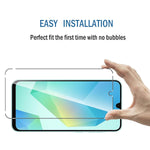 2 Pack Screen Protector Tempered Glass HD Clear Full Cover (Fingerprint Unlock) 9H Hardness  - ZD2SP19 2168-6