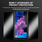 2 Pack Privacy Screen Protector Tempered Glass Anti-Spy 9H Hardness Anti-Peep 3D Edge  - ZD2SP30 2224-2