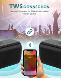 Wireless Speaker Hands-free Microphone  Audio Multimedia Rechargeable  Black  - ZDXW16 2352-3