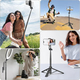 Selfie Stick  Wireless Built-in Tripod  Remote Shutter Stand Self-Portrait  - ZDXW15 2351-7