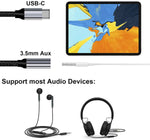 USB-C Earphone Adapter Headphone Audio Jack  Port Converter 3.5mm Female to USB-C Male Adaptor Mic Support   - ZDS92 2193-3