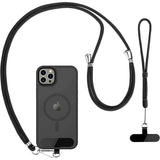 Black 2 Pack Phone Lanyard Holder Adjustable 1 Pcs Neck Straps 1 Pcs Wrist Straps For Phone Cases  - ZDXW273 2634-1