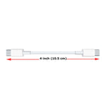 4 inch Short USB-C Cable PD Fast Charge Cord Power Wire Type-C to Type-C Sync  - ZDS32-SHRT 2236-2
