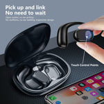 Wireless Ear-hook OWS Earphones Bluetooth Earbuds Over the Ear Headphones True Stereo Charging Case Hands-free Mic - ZDZ95