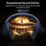 Wireless Headphones Foldable Headset w Mic Earphones Earbuds  - ZDXW140 2489-6