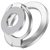 Metal Magnetic Ring Phone Holder Kickstand Folding Desk Stand Silver Color  - ZDXW220 2570-1
