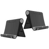 2 Pack Portable Fold-up Stand Holder Travel Desktop Cradle Dock  - ZDXW207 2557-1