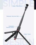 Tripod Selfie Stick Wireless Monopod Remote Shutter Built-in Self-Portrait  - ZDV91 2332-6
