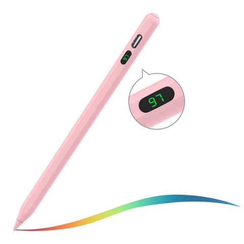 Active Digital Display Stylus Touch Pen Pink Capacitive Rechargeable Palm Rejection  - ZDV63 2100-1