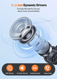 Wired TYPE-C Earphones USB-C Earbuds Magnetic Headphone w Mic Headset Earpieces  - ZDC89 2574-2