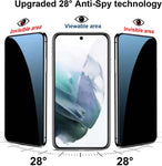 2 Pack Privacy Screen Protector   Tempered Glass   Anti-Spy   9H Hardness   Anti-Peep   3D Edge   - ZD2XG81 2042-3