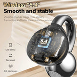 Wireless Ear-Clip TWS Earphones Bluetooth Earbuds Bone Conduction Headphones True Stereo Charging Case Hands-free Mic  - ZDY92 2335-2