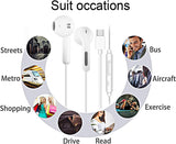 2 Pack TYPE-C Earphones  USB-C Earbuds Headphone w Mic Headset Earpieces  - ZDXW203 2553-6