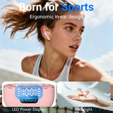 Pink TWS Earphones Wireless Earbuds Headphone True Stereo Headset  - ZDXW185 2534-2