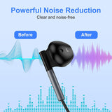 TYPE-C Earphones  USB-C Earbuds  Headphones w Mic Headset Earpieces  - ZDXW202 2552-4